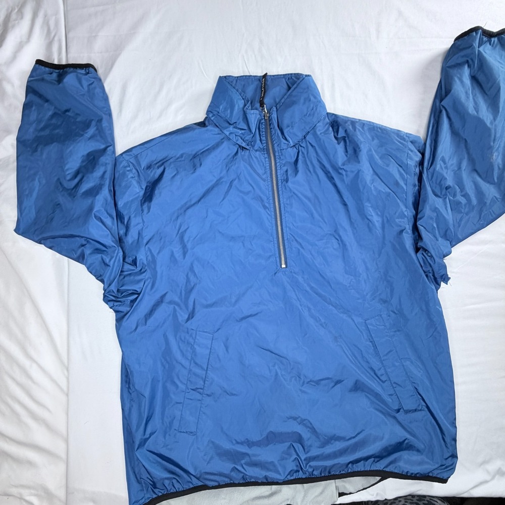 Vintage Tommy Hilfiger Windbreaker Jacket Adult Size Large Blue Pullover Y2K